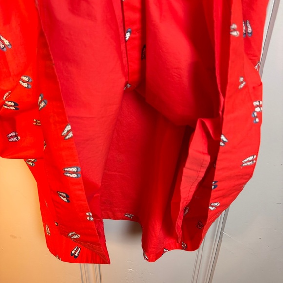 Boden Rosehip Ballet Slippers Leila Shirt Dress - Size 10 Sleeveless Red - Picture 11 of 15